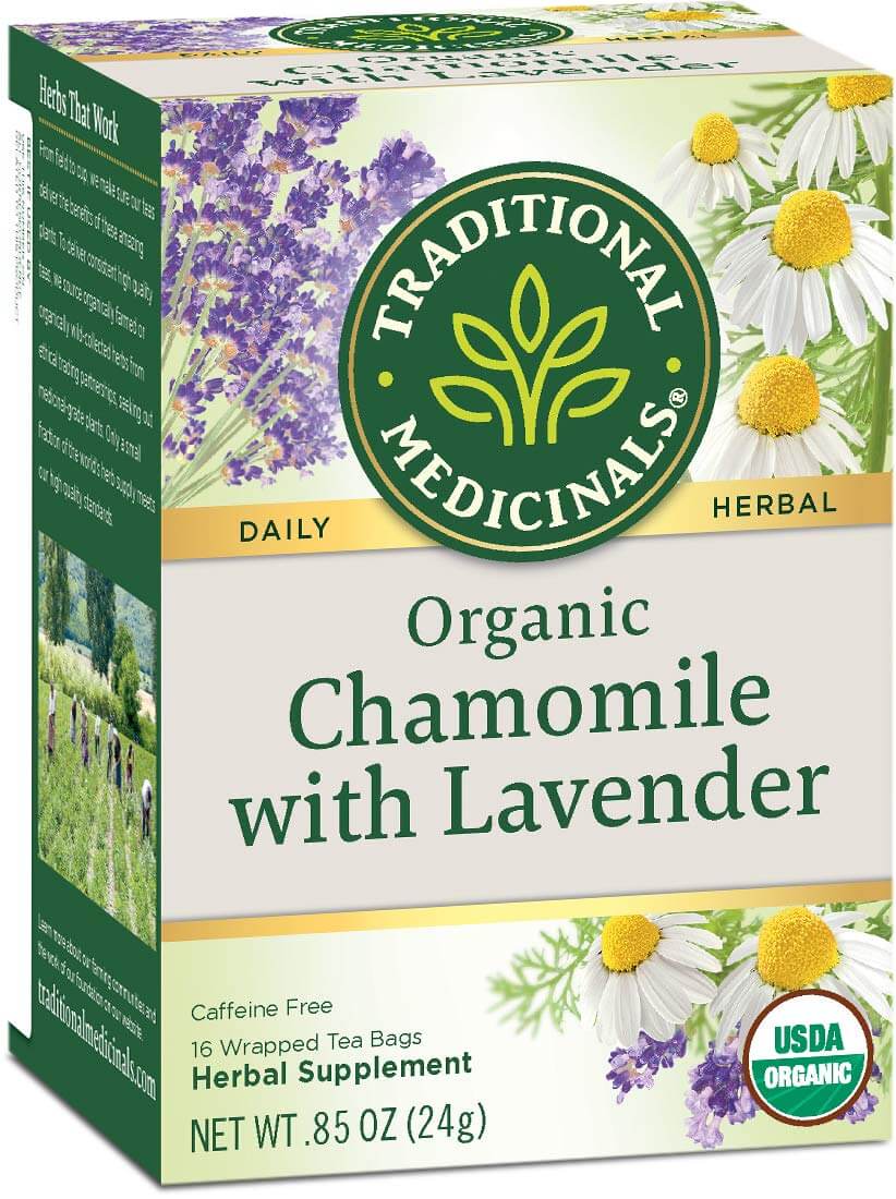 chamomile herbs for anxiety in a form of tea