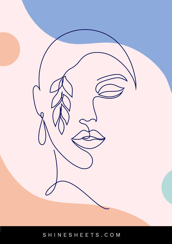 art illustration of a stressed and depressed woman