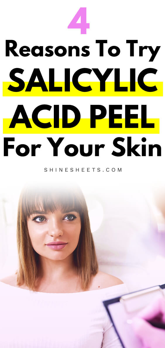 Young brown hair woman getting ready for salicylic acid peel at the beauty salon