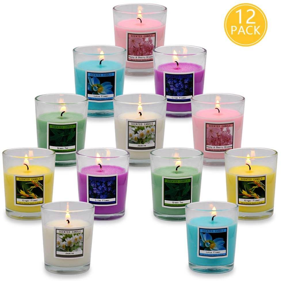 scented candles as a cheap way to decorate home