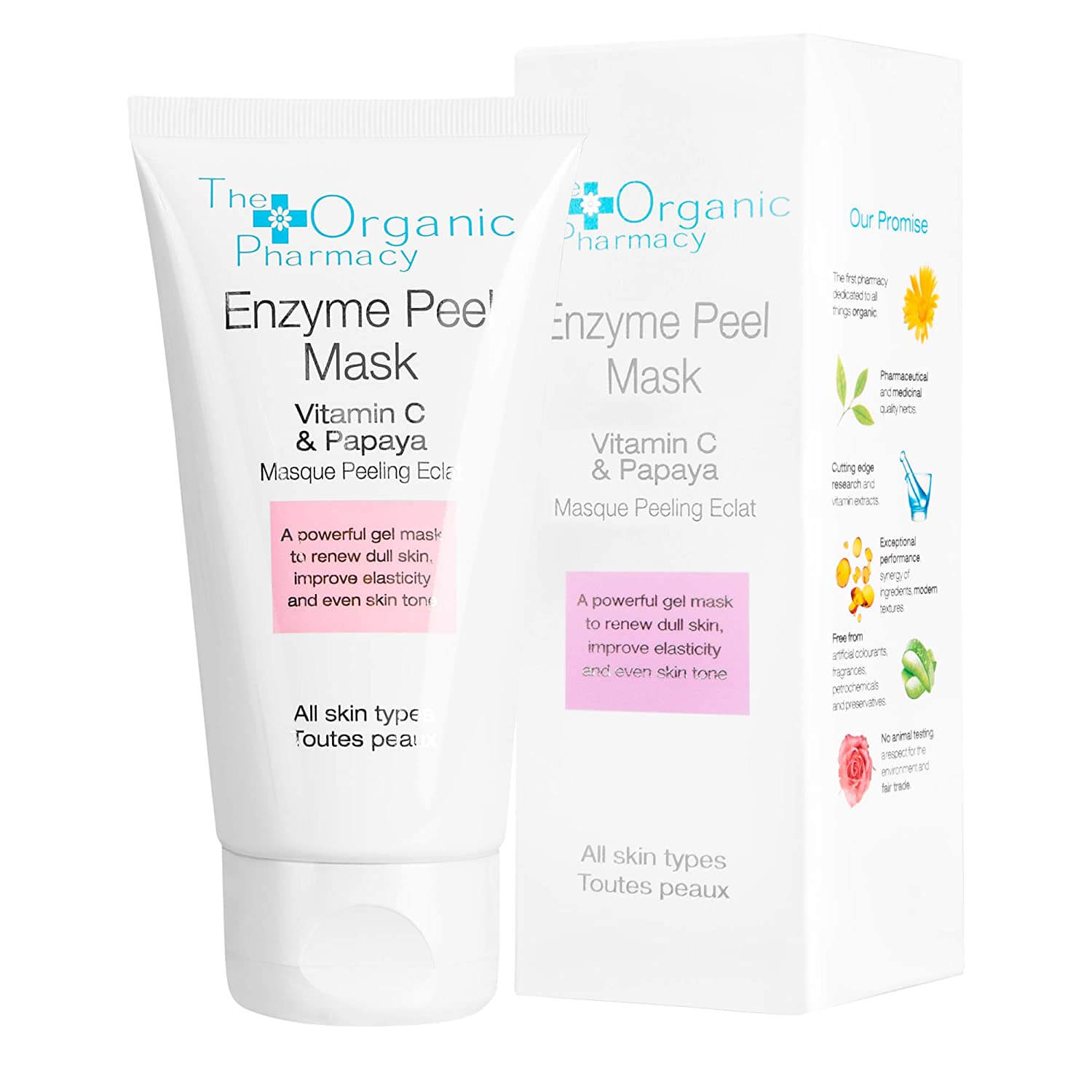 Enzyme Peel face pack or mask with papaya