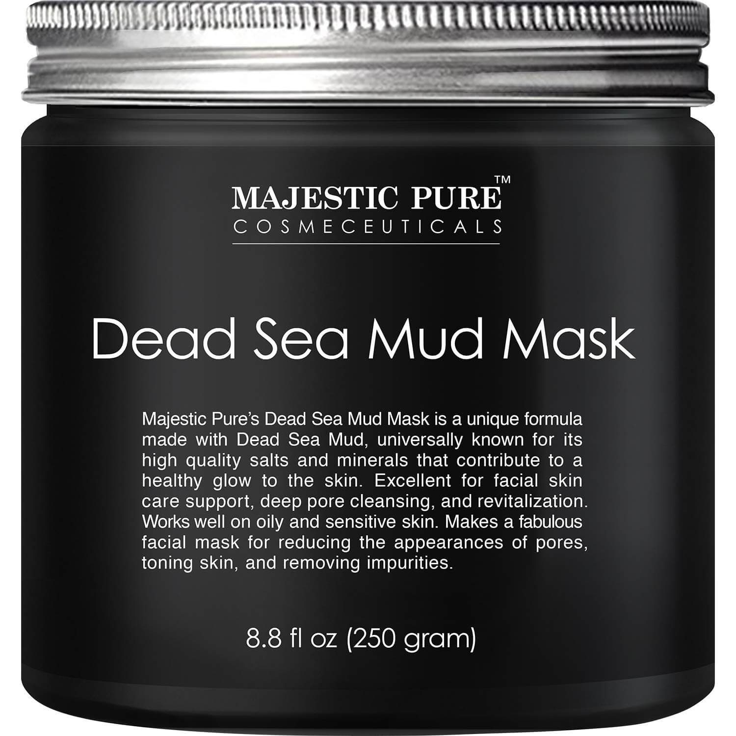 majestic pure dead sea mud mask as a face pack