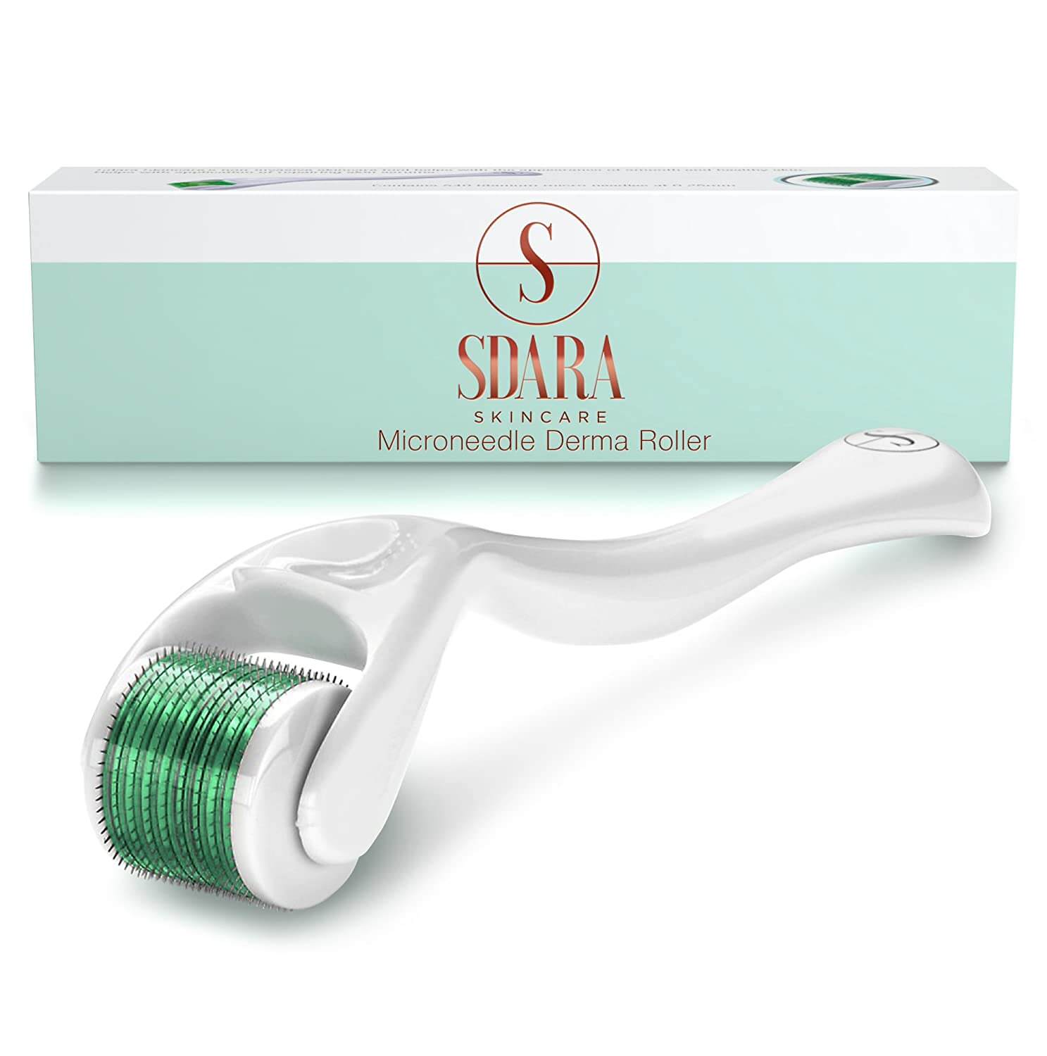 Sdara skincare derma roller device green
