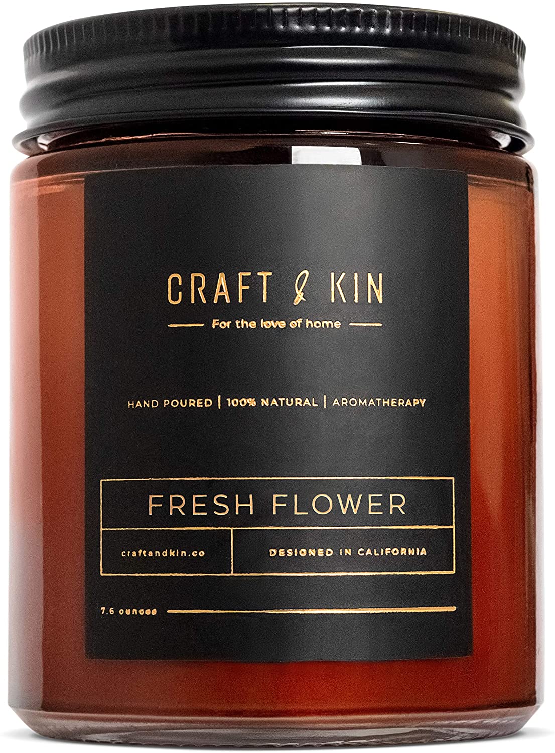 Craft & Kin soy candle as an addition for self care strategies