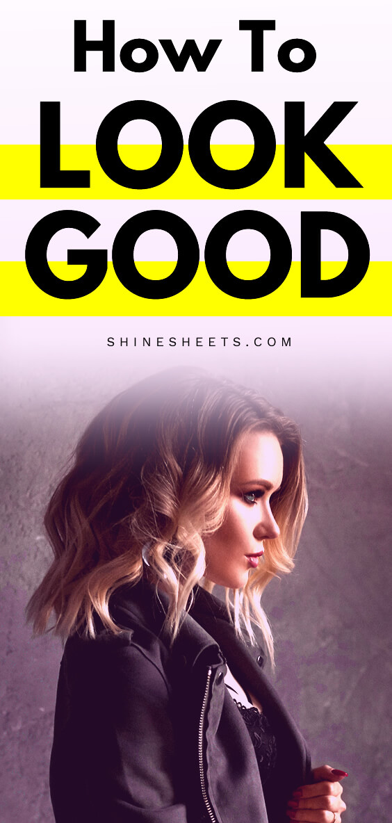 pretty blonde woman shows how to look good