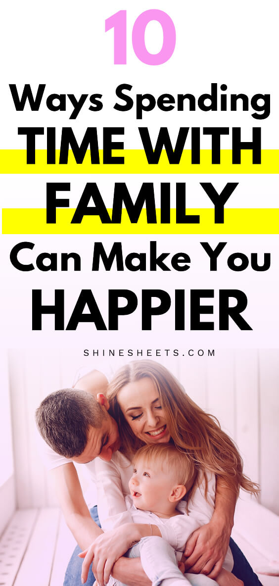 beautiful happy woman spending time with family