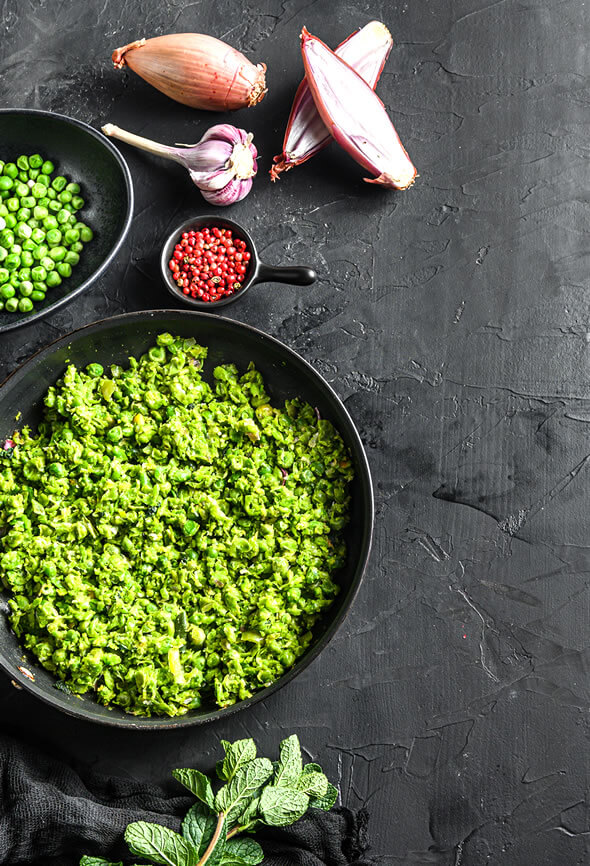 mashed peas and pepper as foods that fight infection