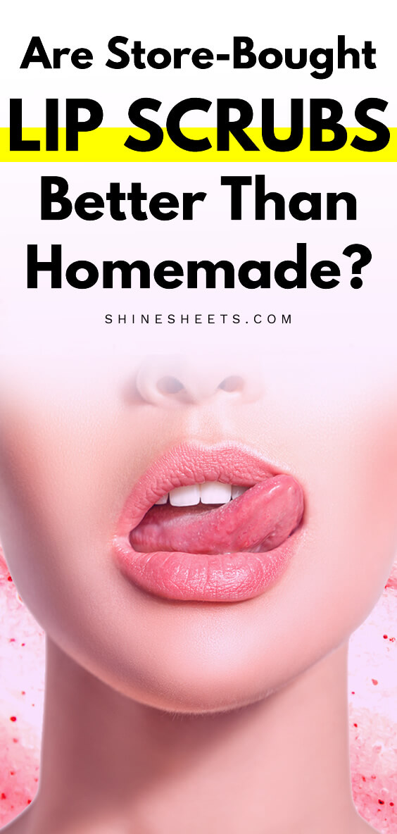 woman showing beautiful lips after using lip scrubs