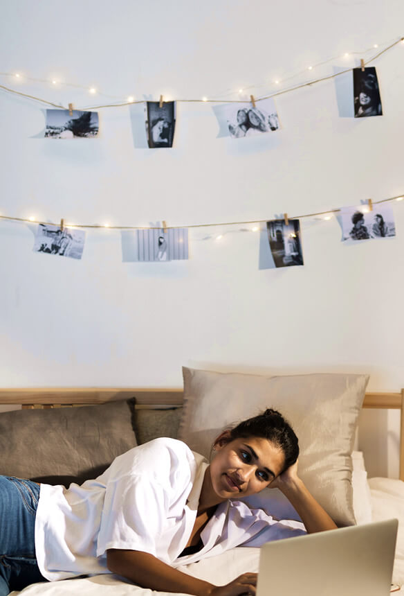 photo gallery on christmas light strip