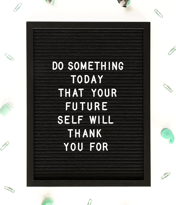 positive motivational quote on the wall framed