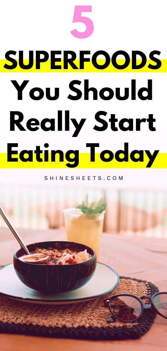 A meal made from superfoods