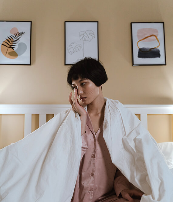 woman experiencing a heart break after a break up