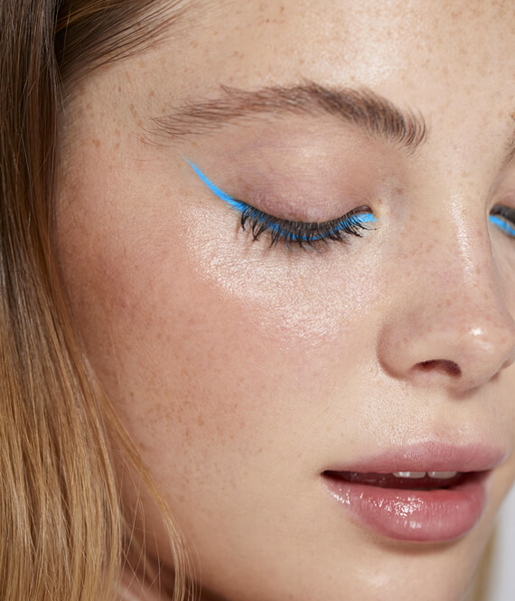 young woman with dry skin