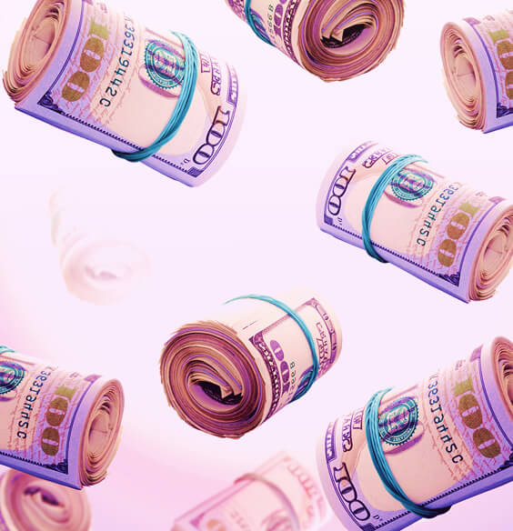 flying dollars