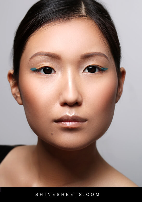 beautiful asian woman with hooded eyes