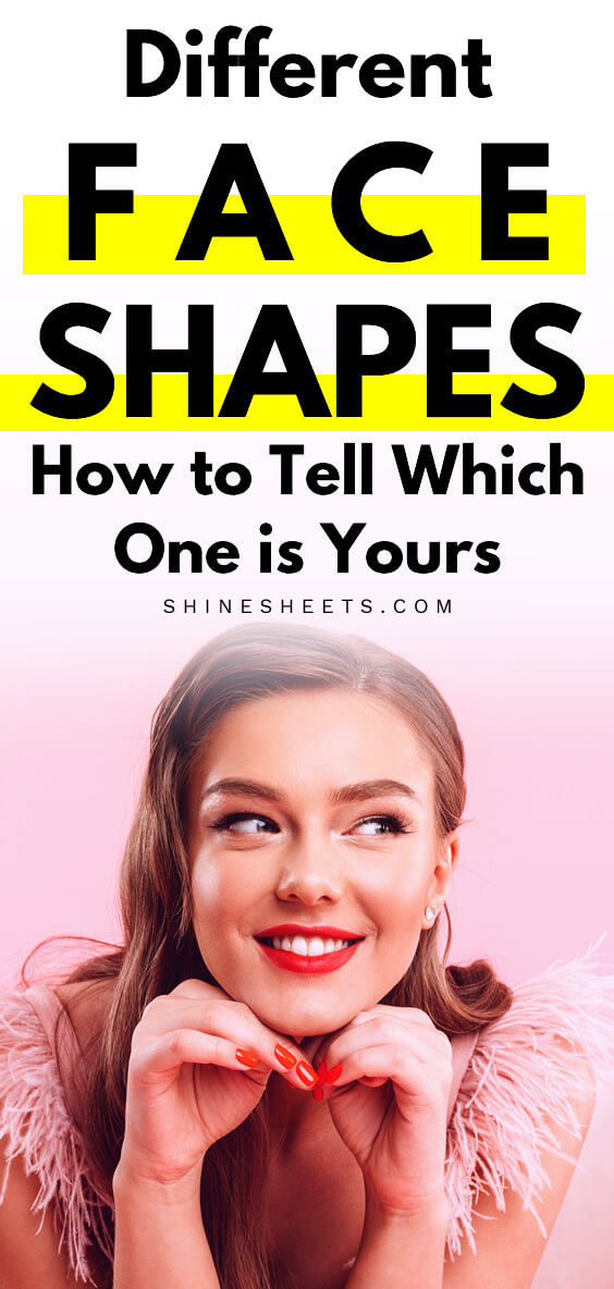 woman holding her face shape in her hands smiling