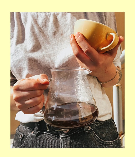 drinking coffee as one of the most effective productivity hacks