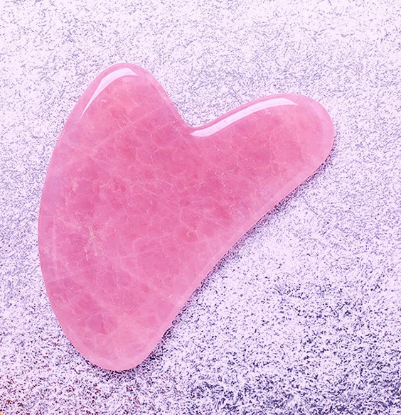 gua sha massage tool pink