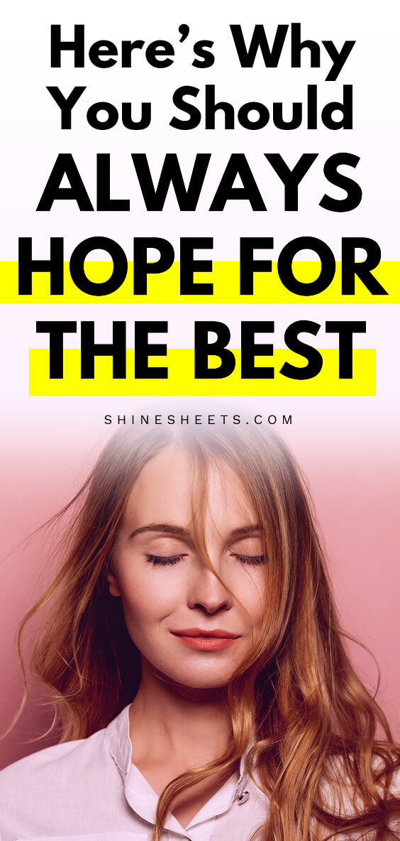 woman with her eyes closed hoping for the best