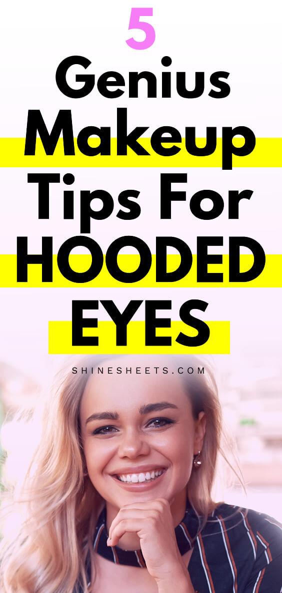 pretty blonde woman with hooded eyes smiling
