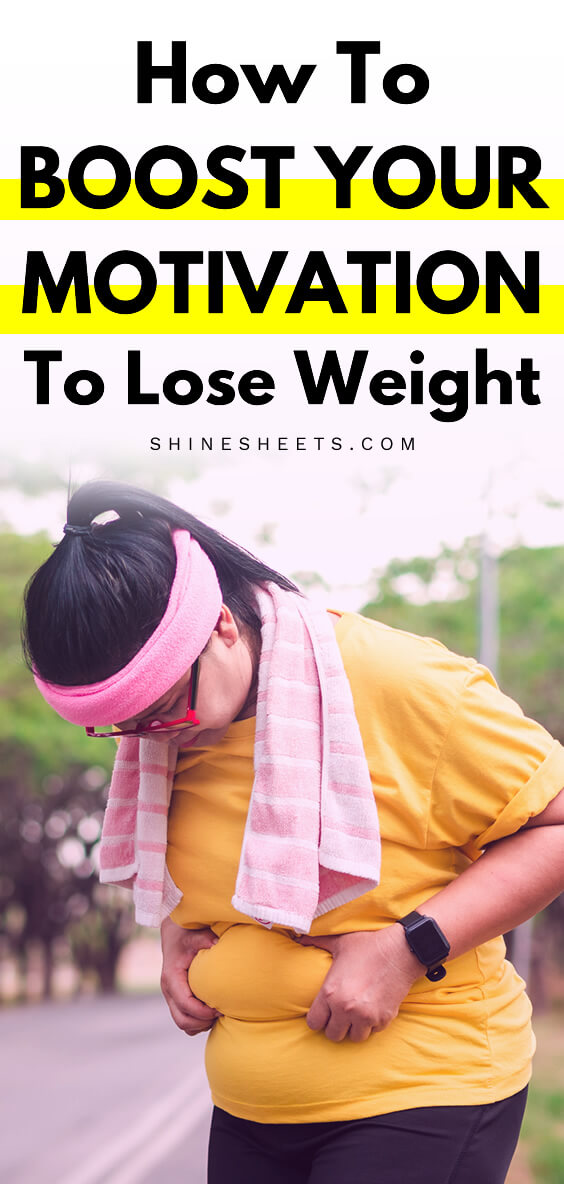 woman looking at her belly without motivation to lose weight