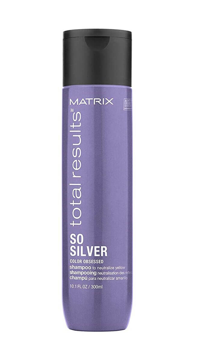 MATRIX Total Results So Silver Color Depositing Purple Shampoo For Neutralizing Yellow Tones