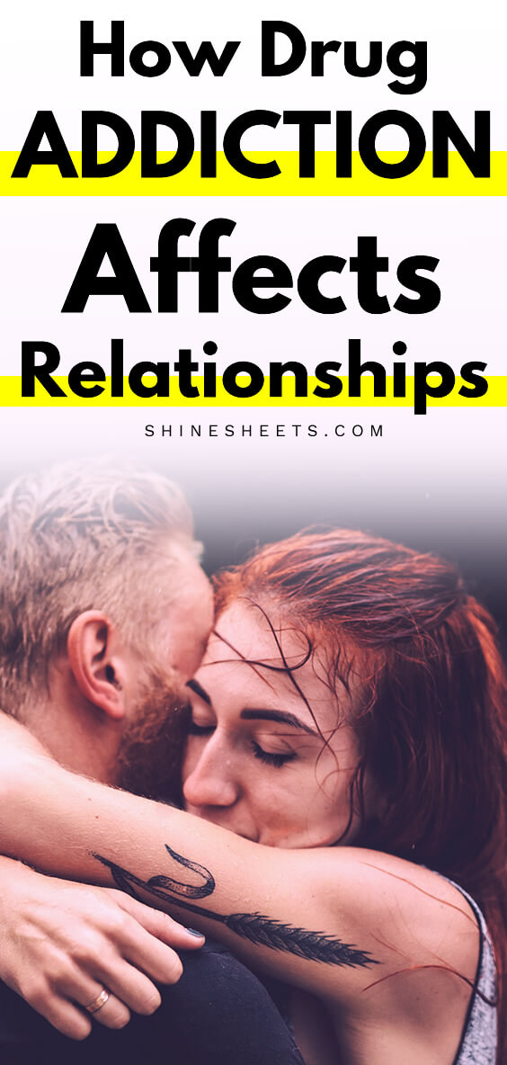 drug addiction and relationships ilustration