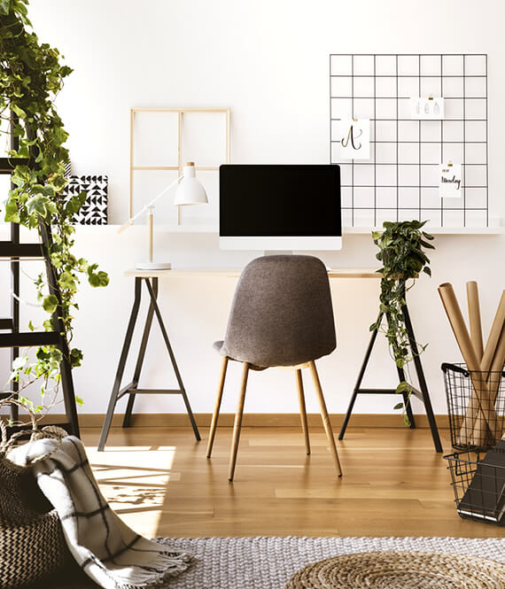 minimalistic perfectionism inspired home office
