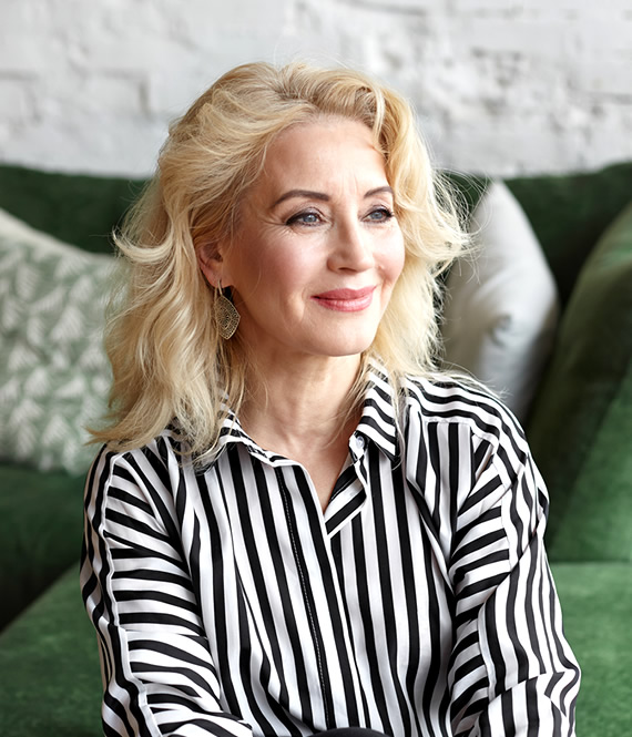 pretty middle aged woman with nice hair