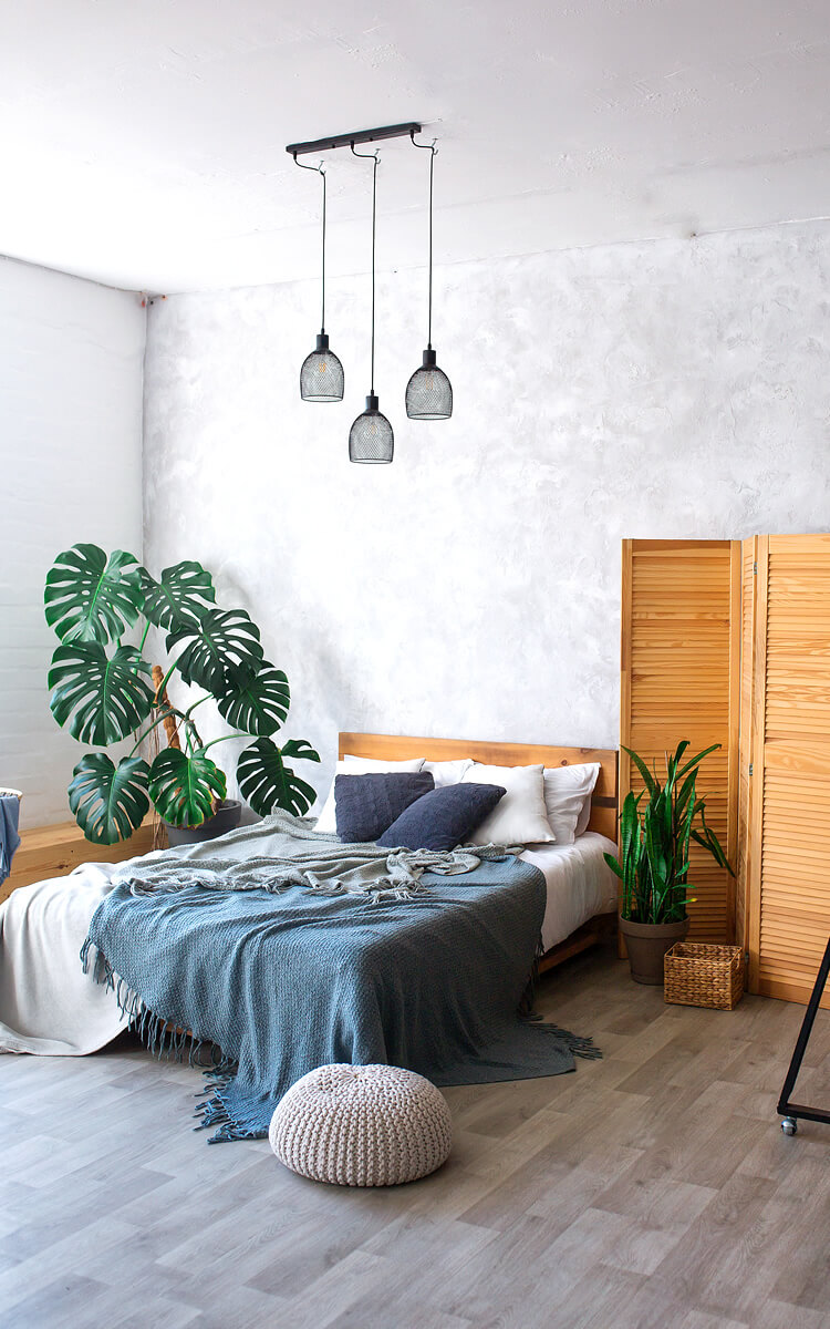 comfy modern bed perfect for 8 hours of sleep