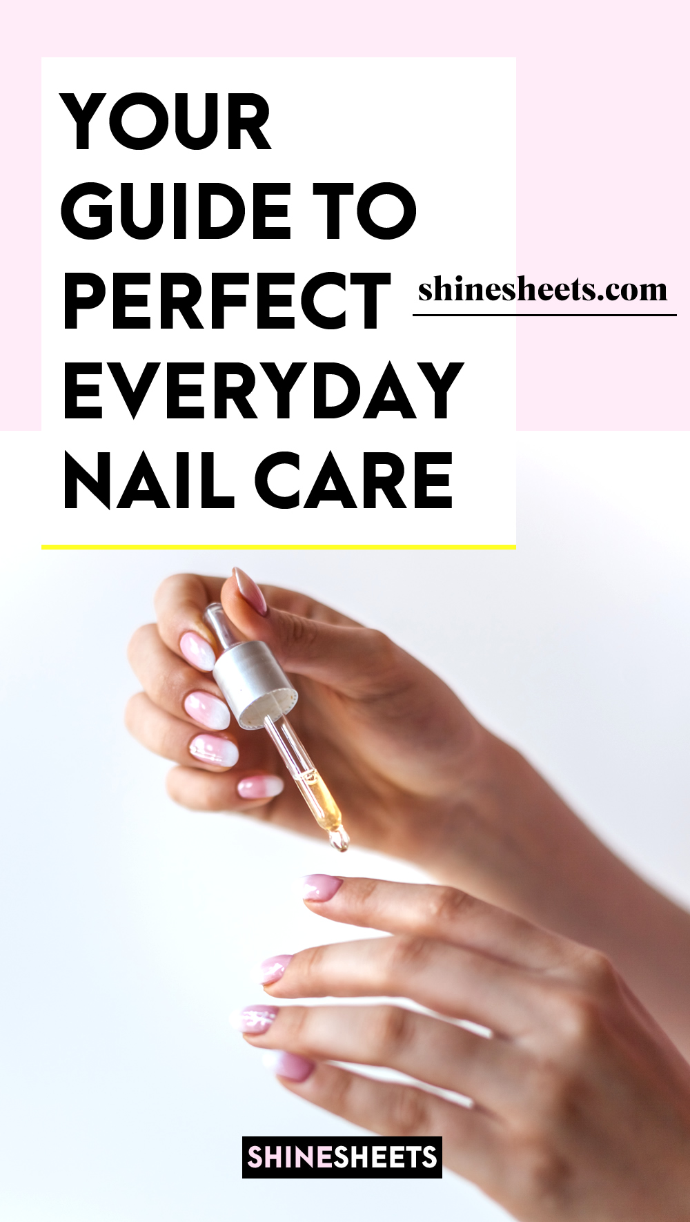 woman doing her everyday nail care