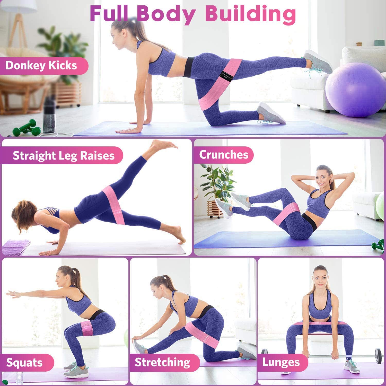 resistance band workout example