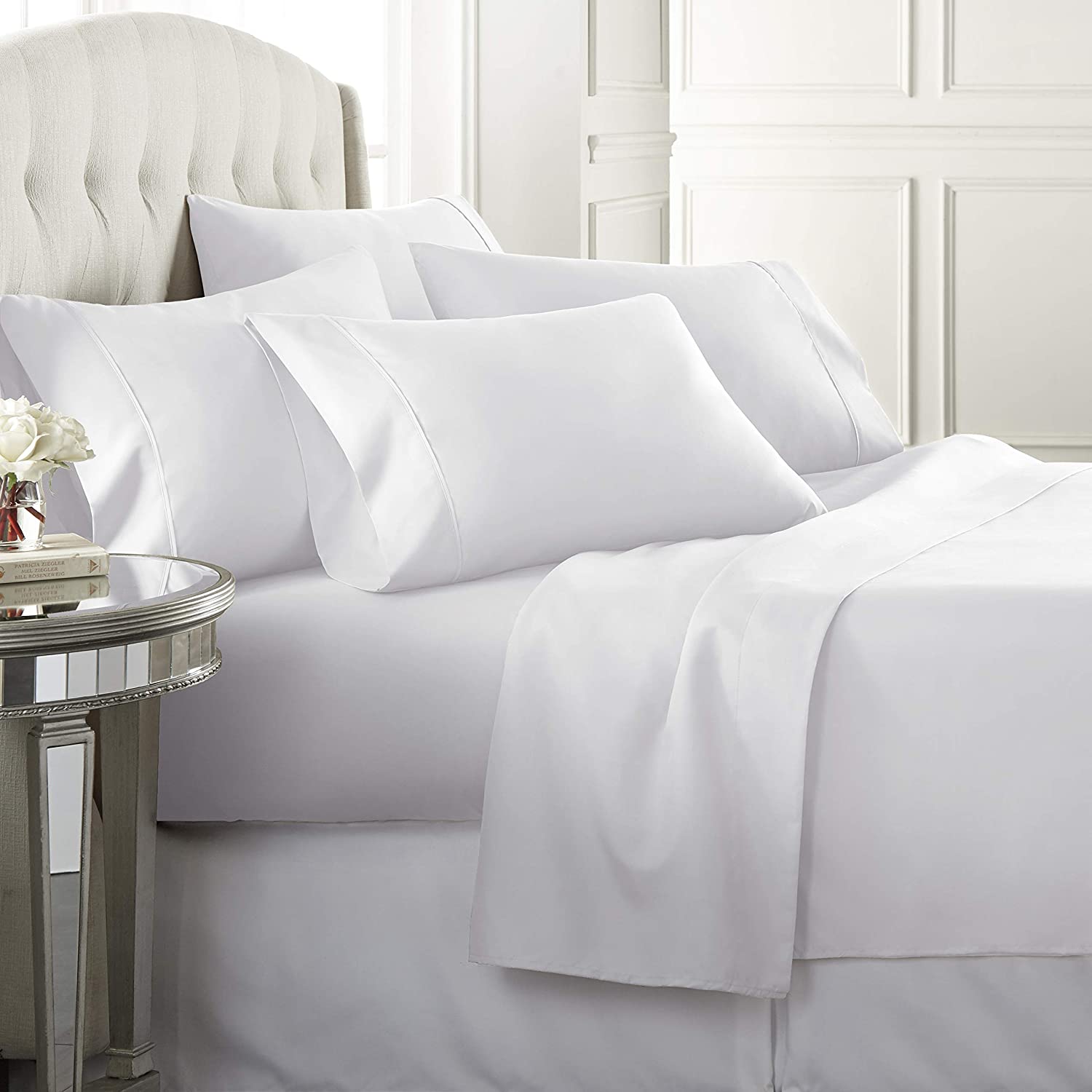 6 Piece Hotel Luxury Soft 1800 Series Premium Bed Sheets Set