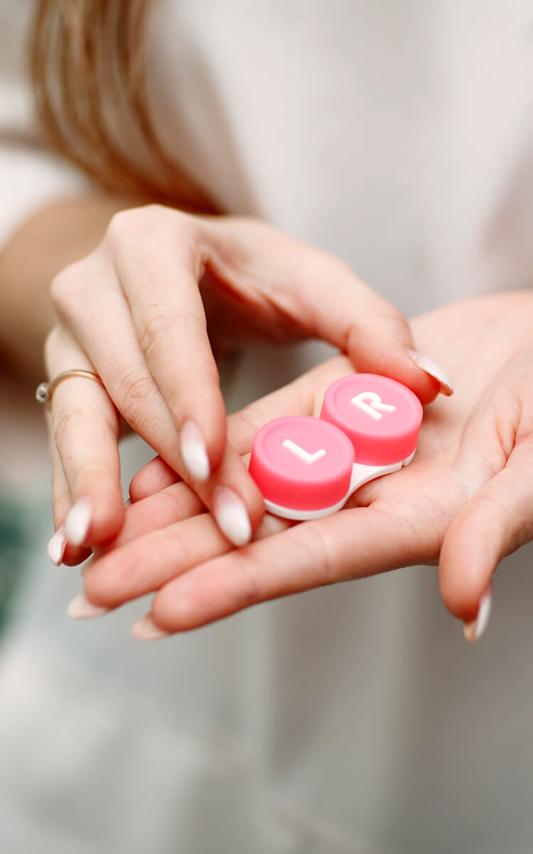 contact lense case idea for traveling
