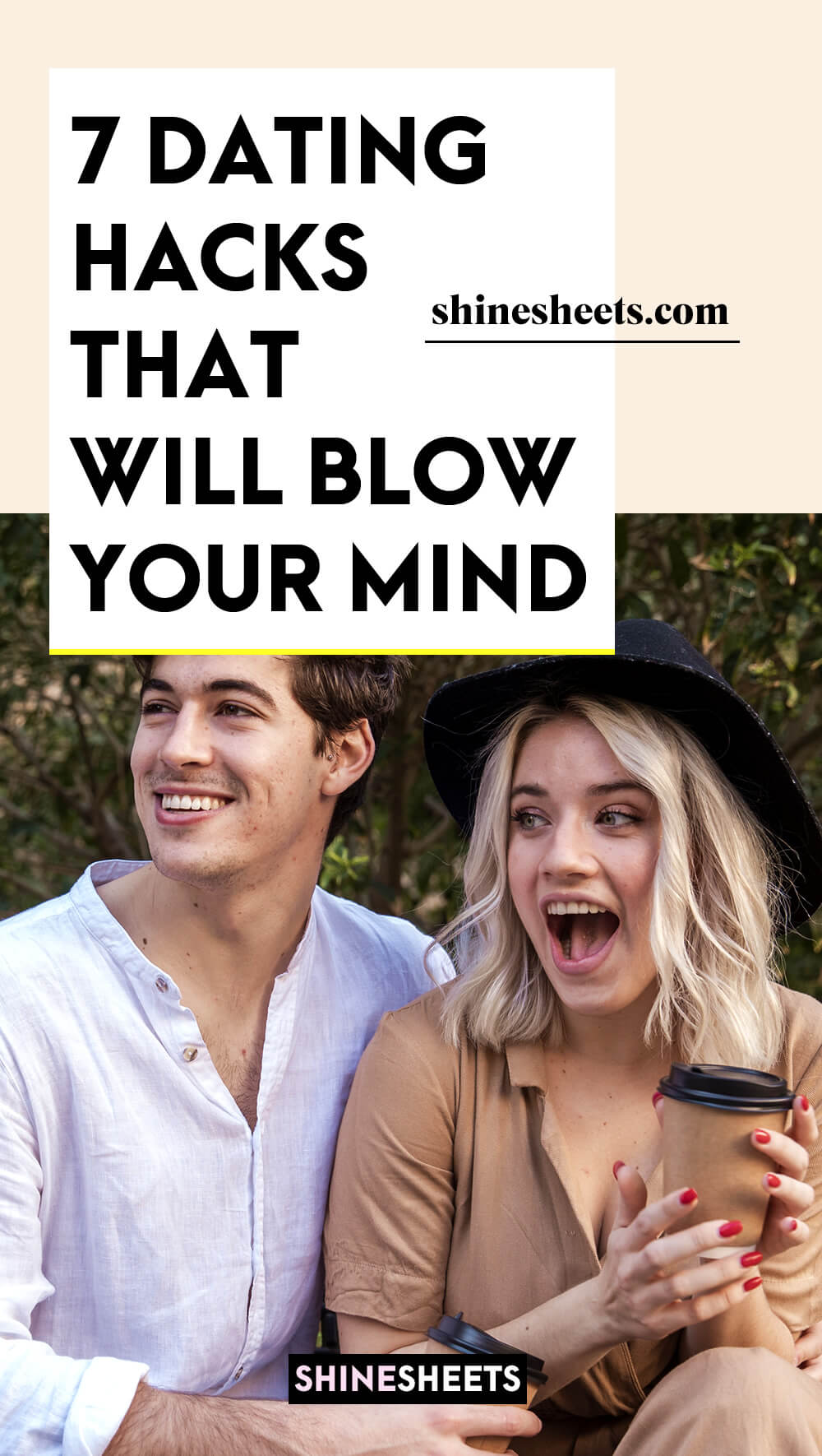 couple using dating hacks while on a date