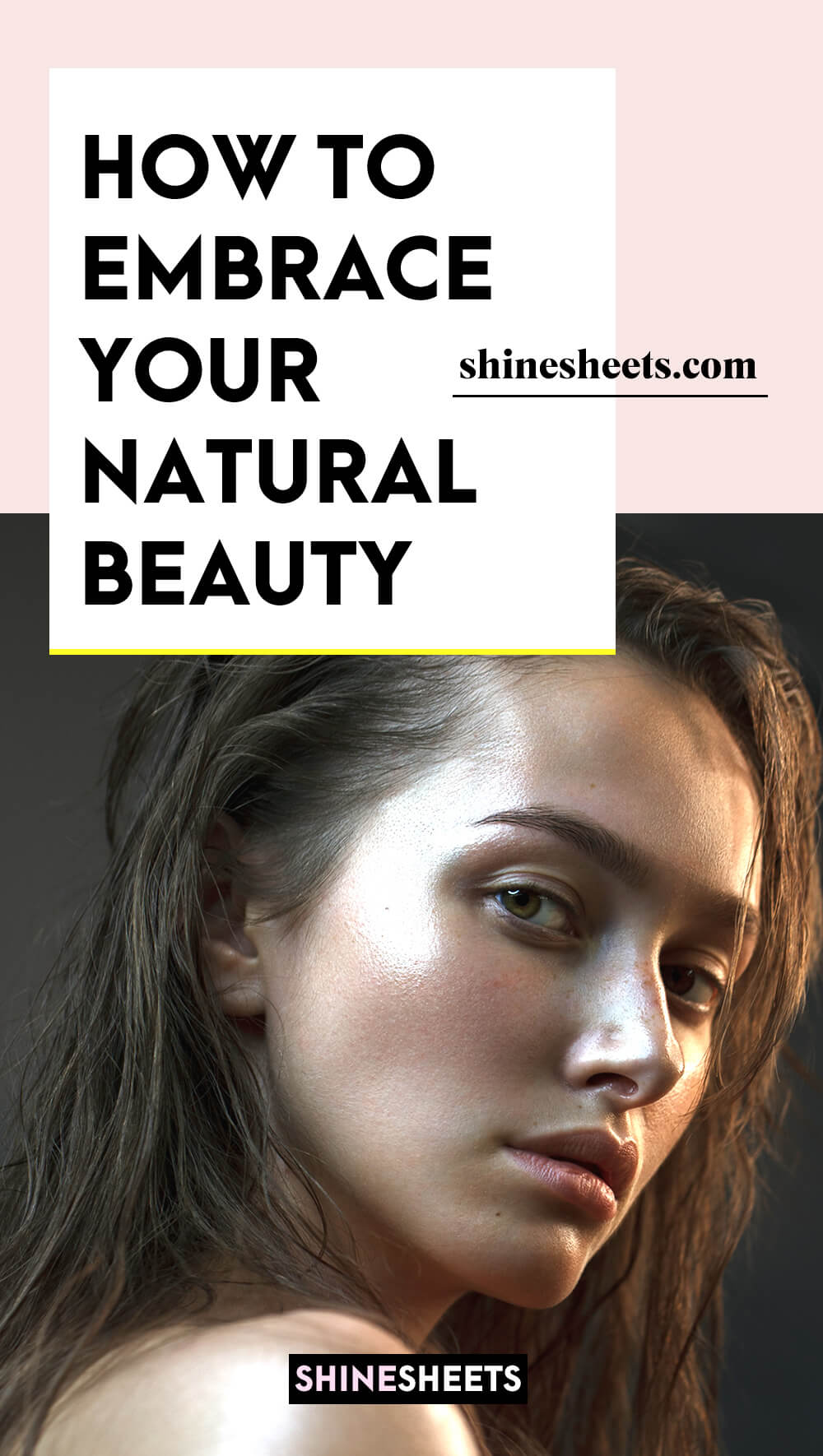 naturally pretty woman embracing her natural beauty
