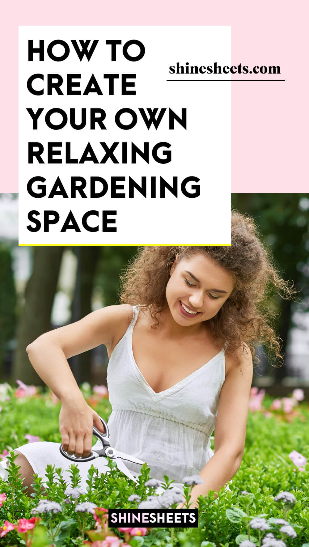woman gardening