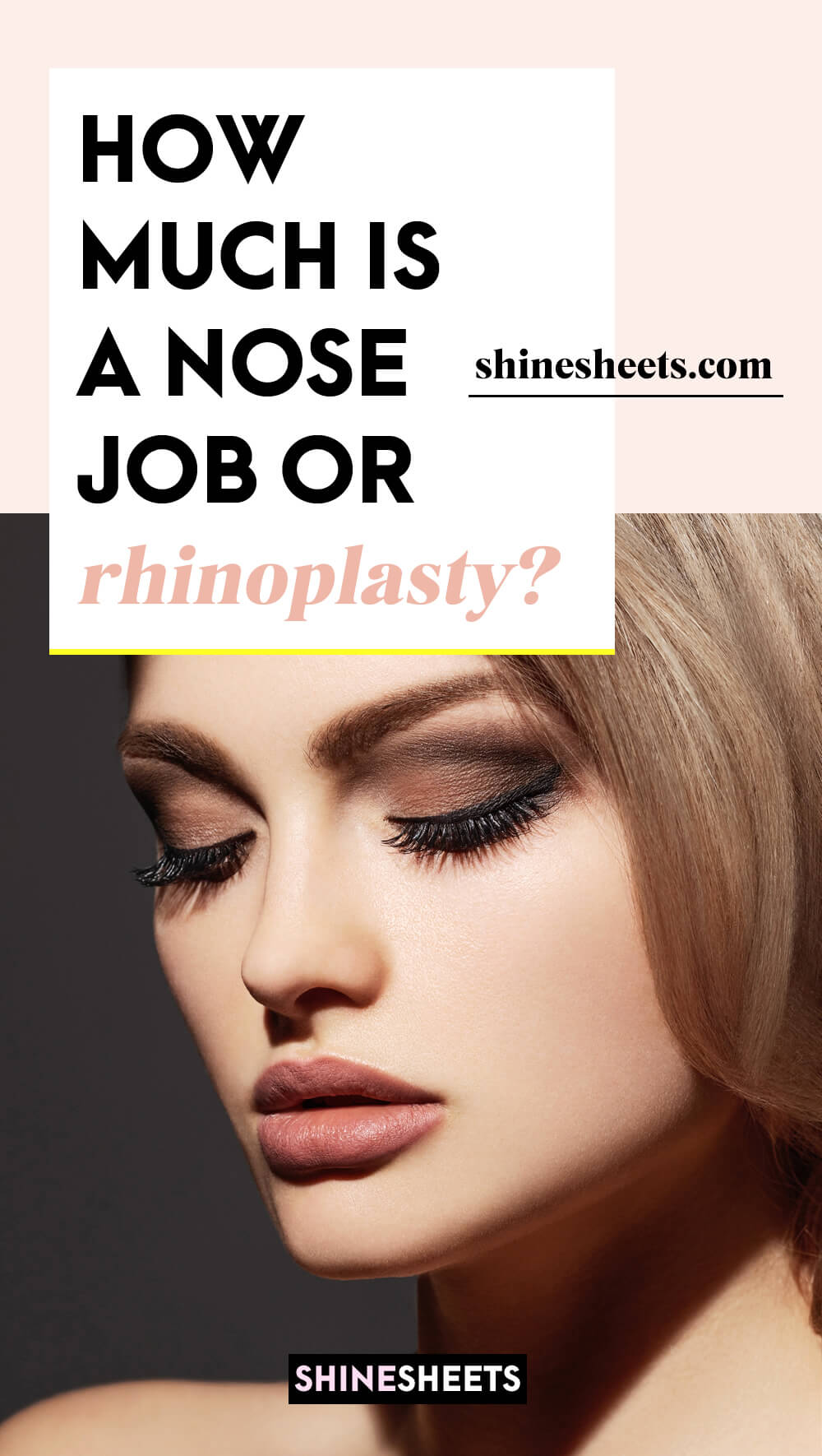 woman with a perfect nose after nose job