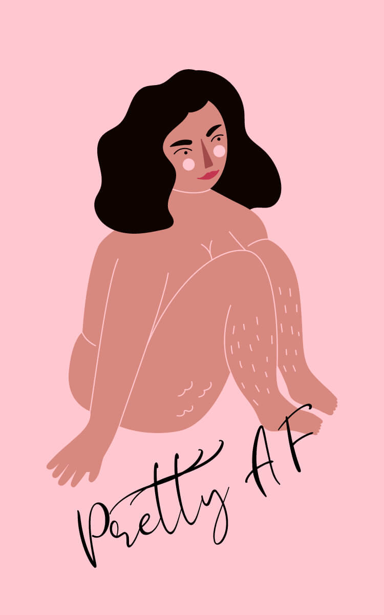 learning to love yourself art illustration