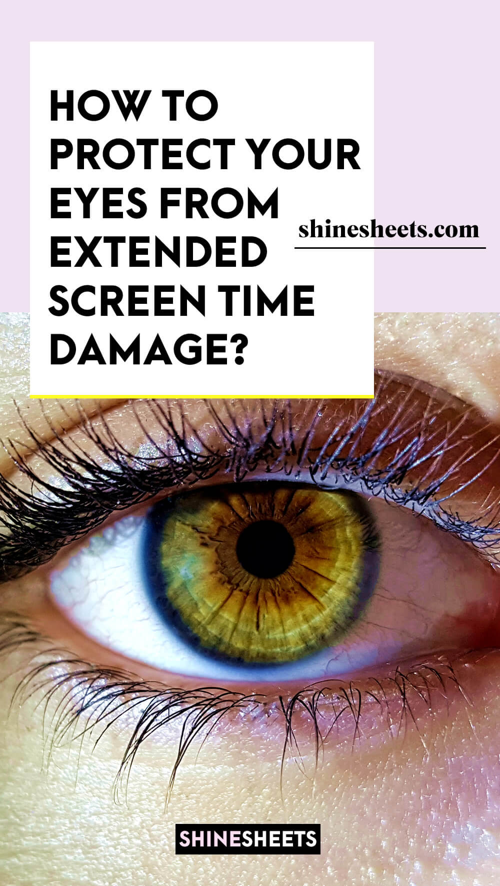 strained eye