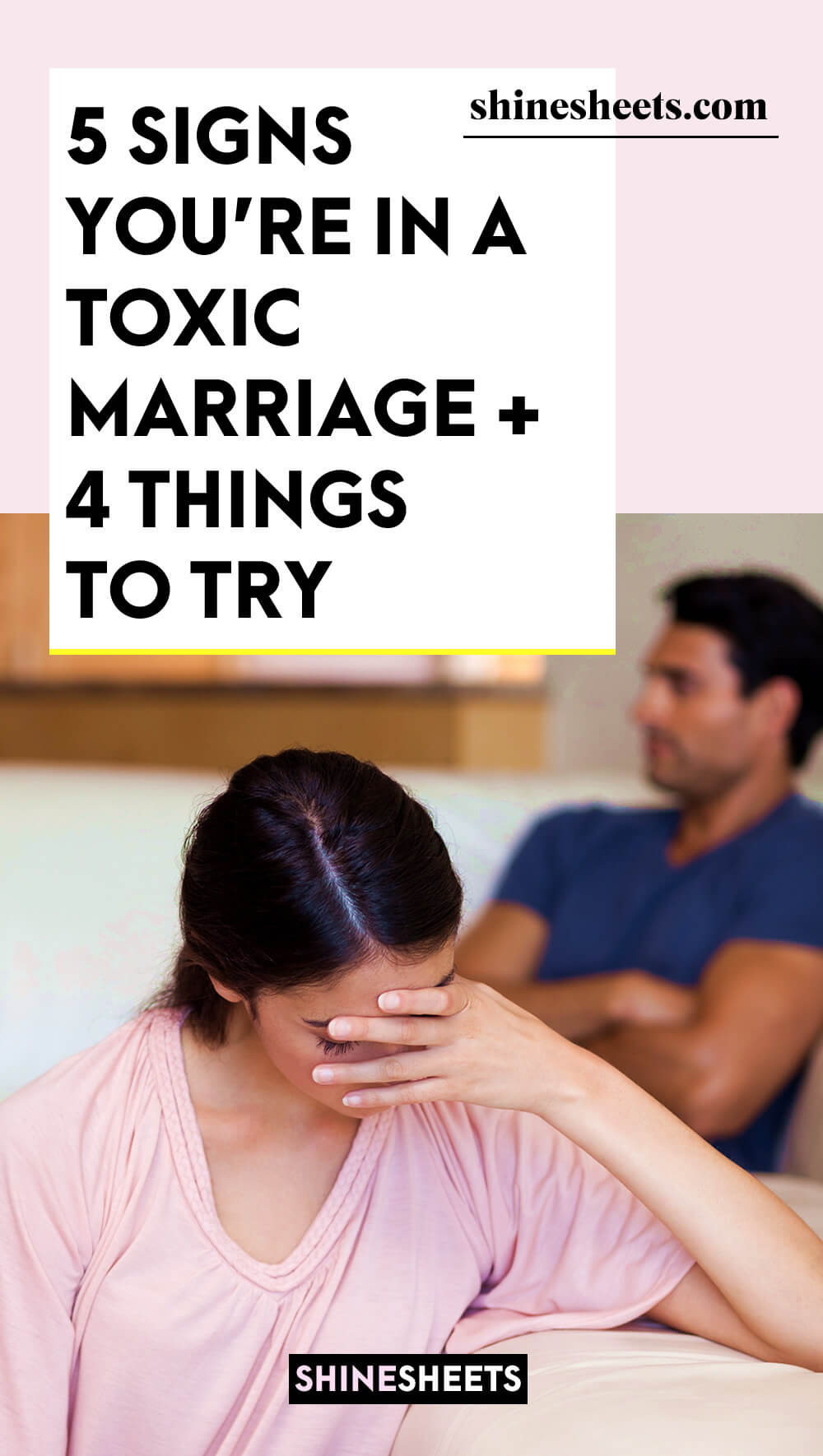woman tired of living in a toxic marriage