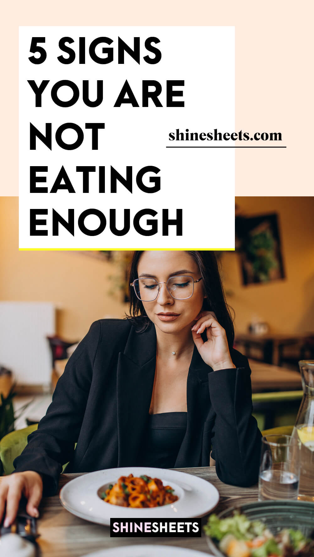 woman who is not eating enough