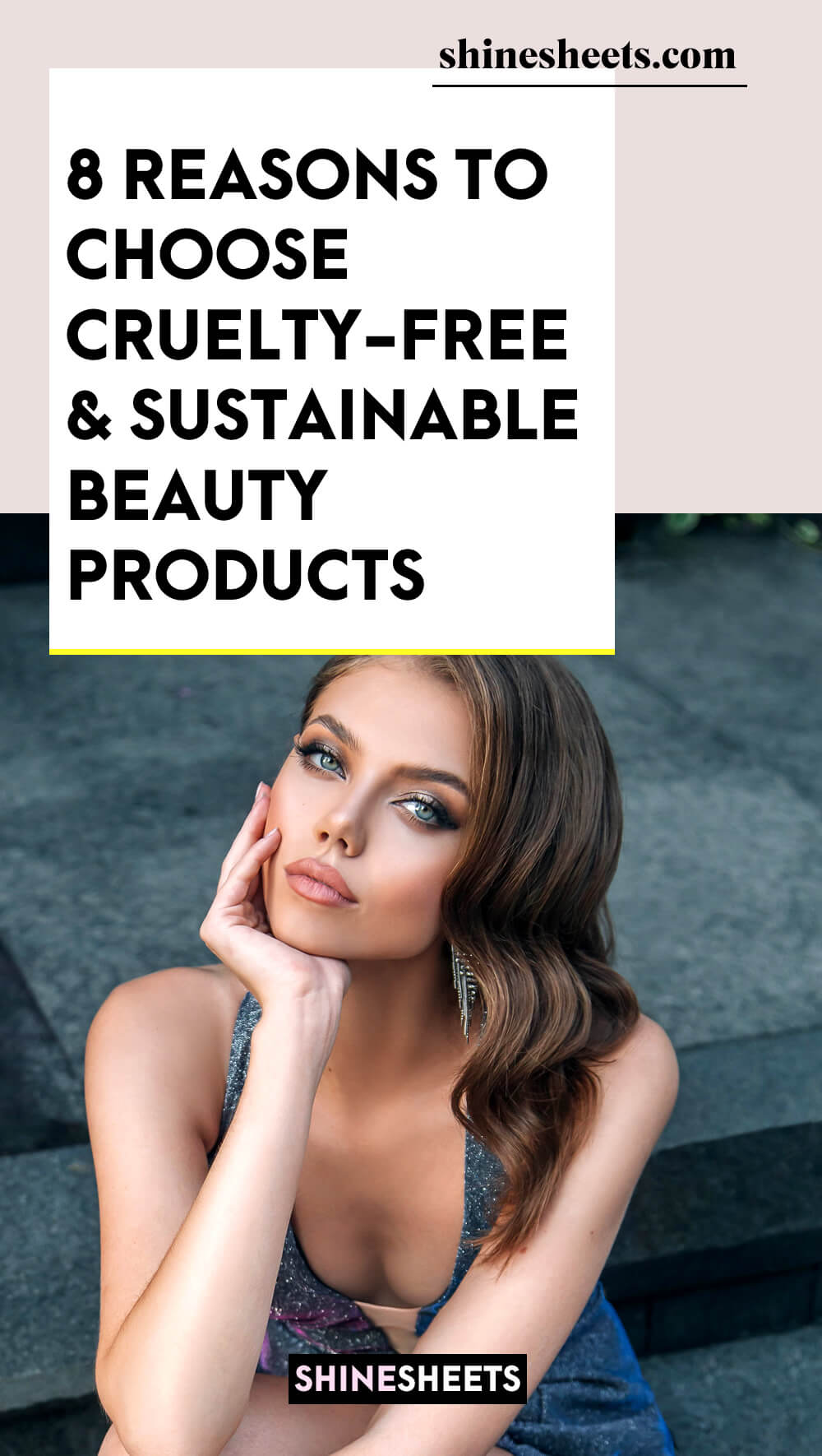 woman who uses cruelty free beauty products