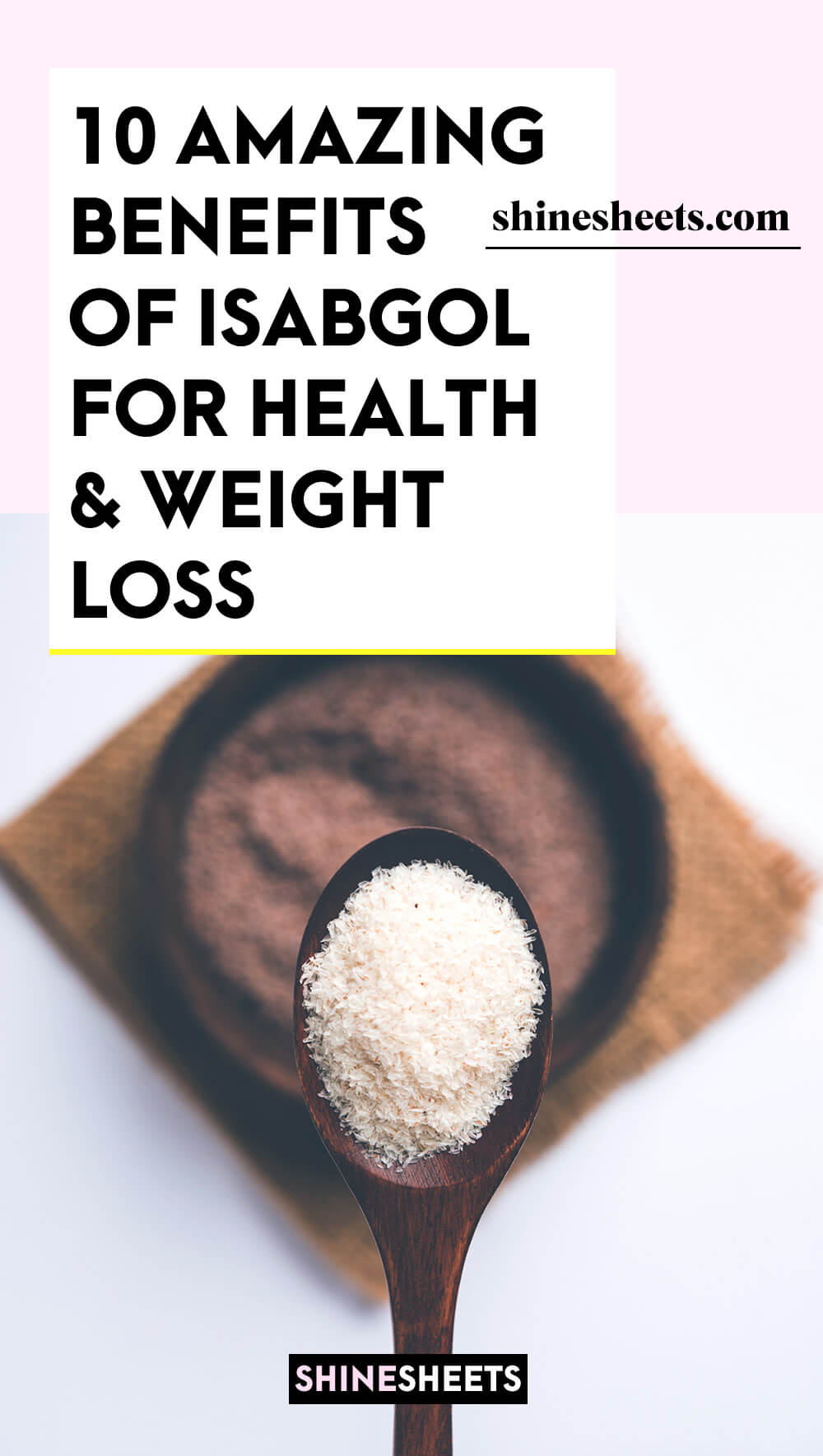 isabgol psyllium husk on the spoon