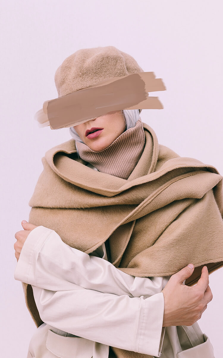woman dressed in eco clothes fashion