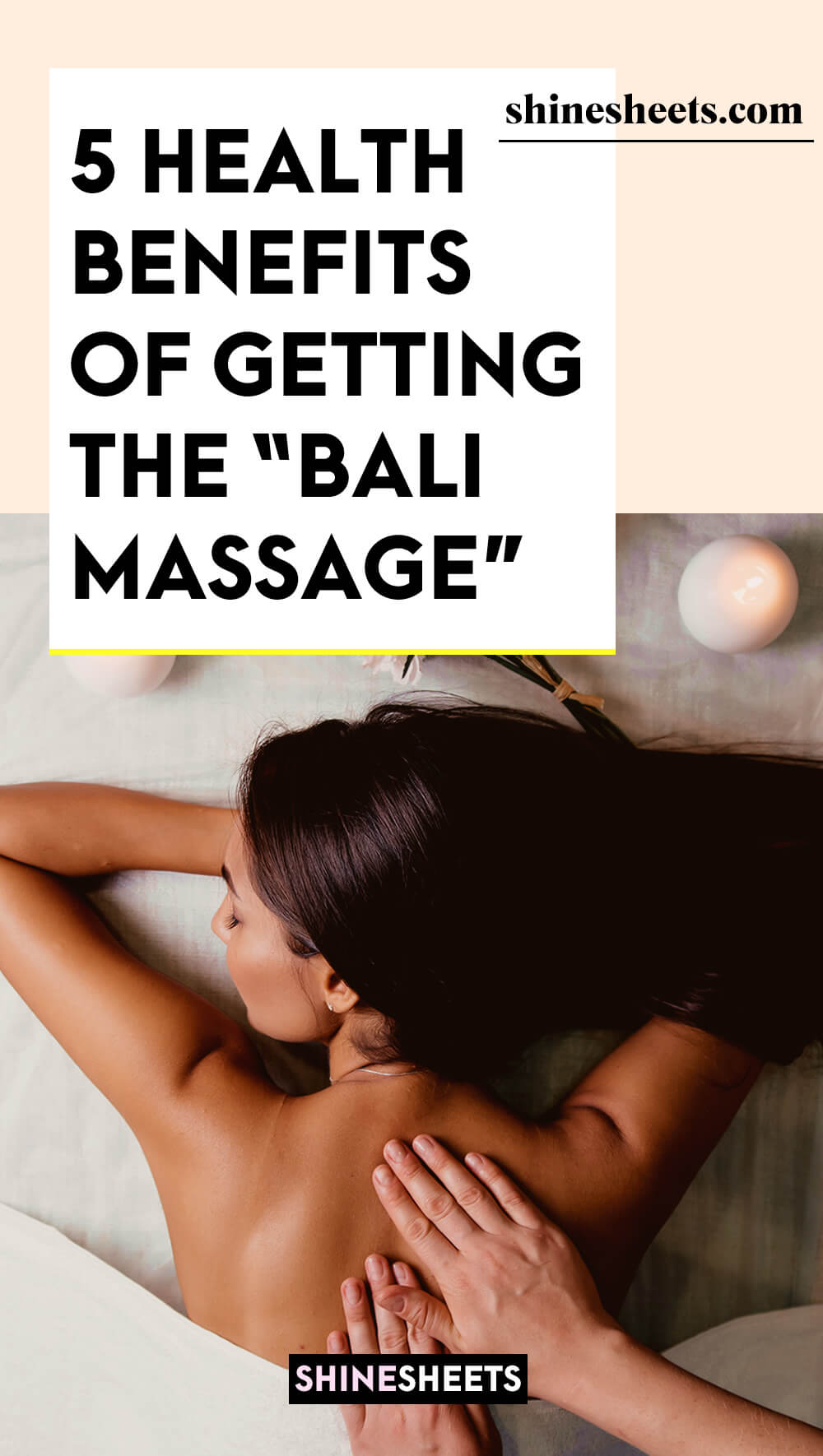 woman enjoying all the benefits of balinese massage