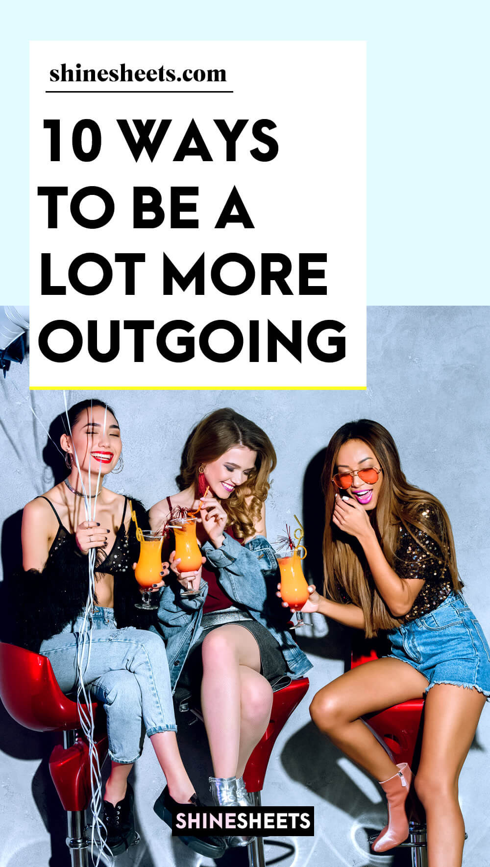 outgoing women having a party