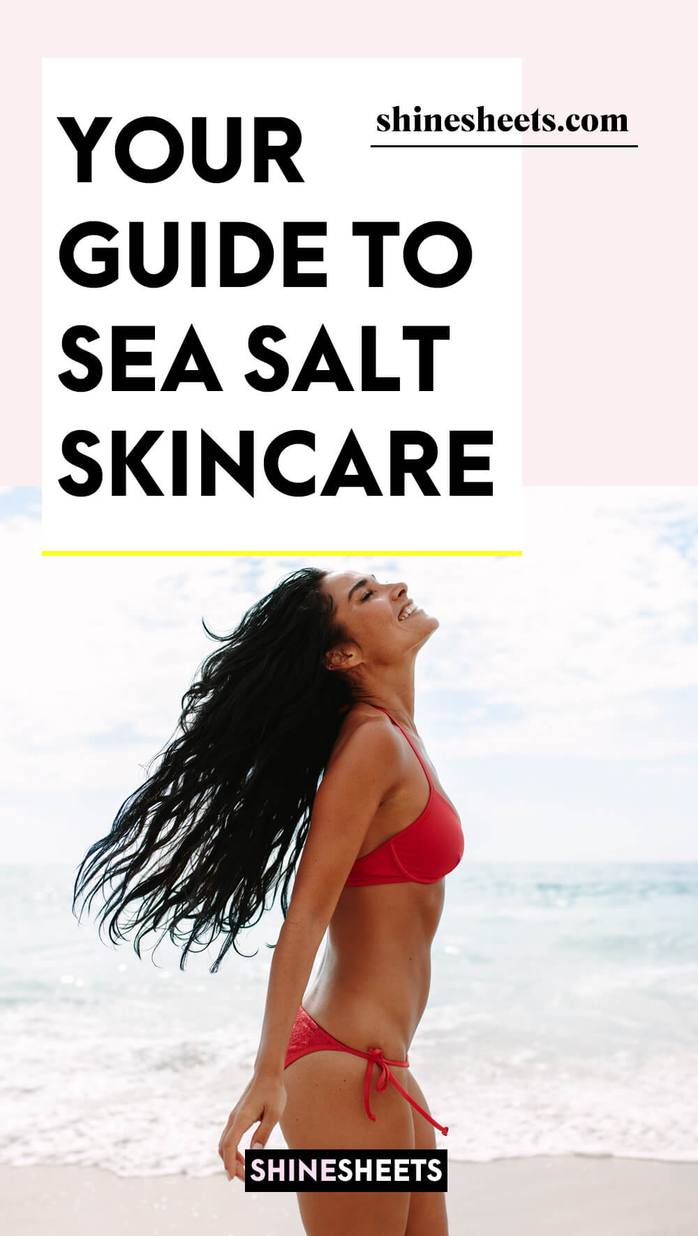 woman enjoying herself after using se salt skincare