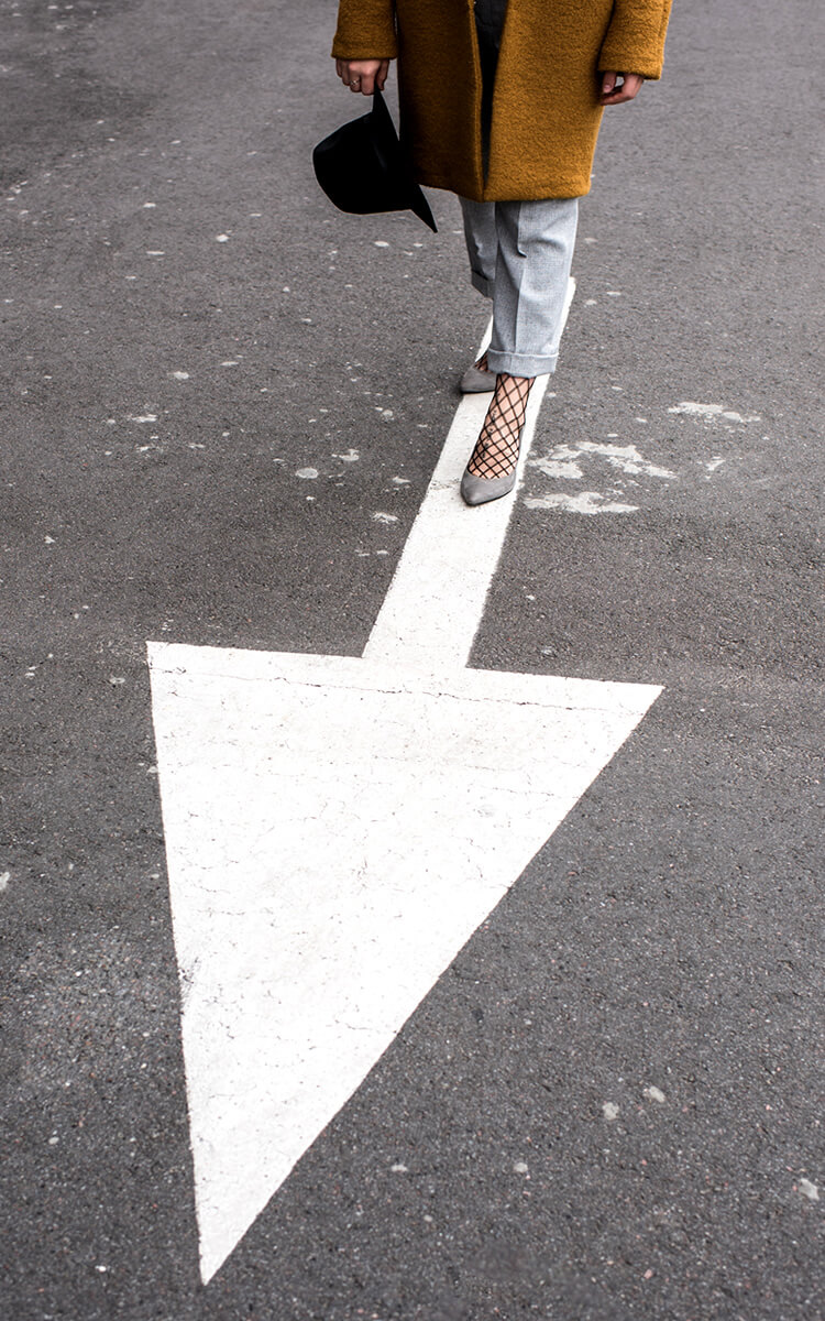 woman with a sense of direction art photography