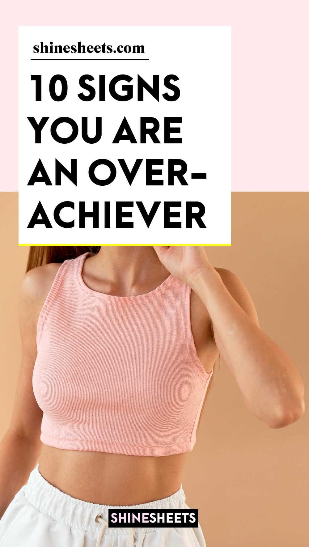 woman with an overachiever personality